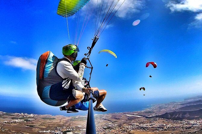 BRONZE tandem paragliding flight in South Tenerife, free pick up - Cruising Above Costa Adeje: Views, Thermals, and Calm Commentary