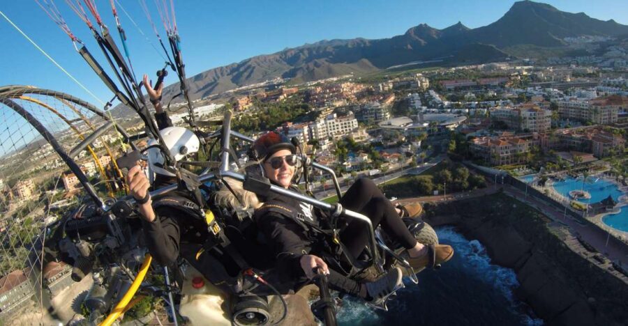 COAST: Fly over the coasts of Tenerife by Paratrike! (20min) - Pickup, Van Ride, and Your Pre-Flight Time in Adeje