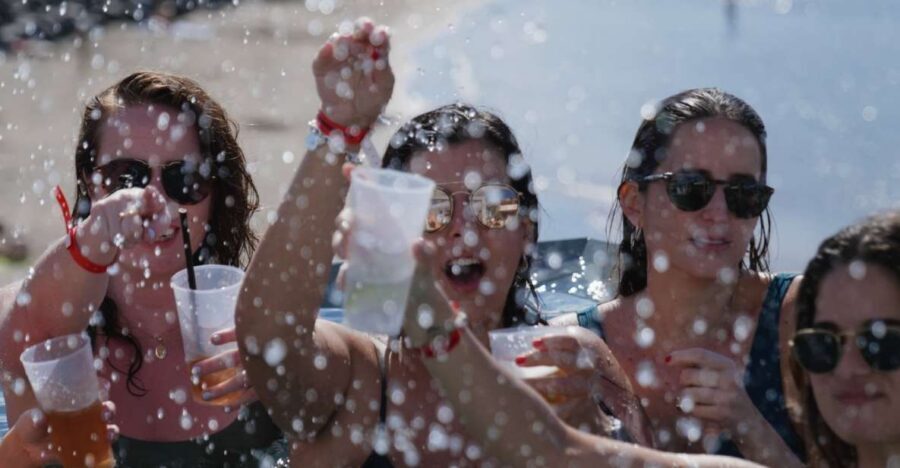 Costa Adeje: Tenerife Monkey Beach Club Utopia Pool Party - The infinity pool and terrace access: how it shapes your whole day