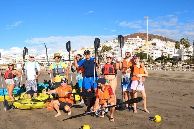 Guided Kayak Tour From Los Cristianos Beach Tenerife - Snorkeling time: clear water plus guided boundaries