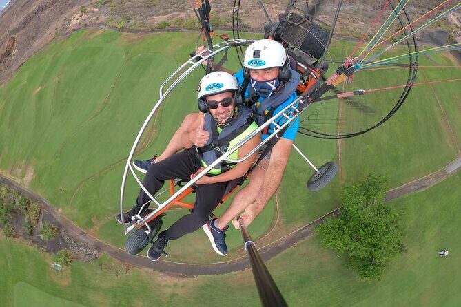Paratrike Flight in Costa de Adeje with the World Champion - Stop 1: Playa de las Américas first look
