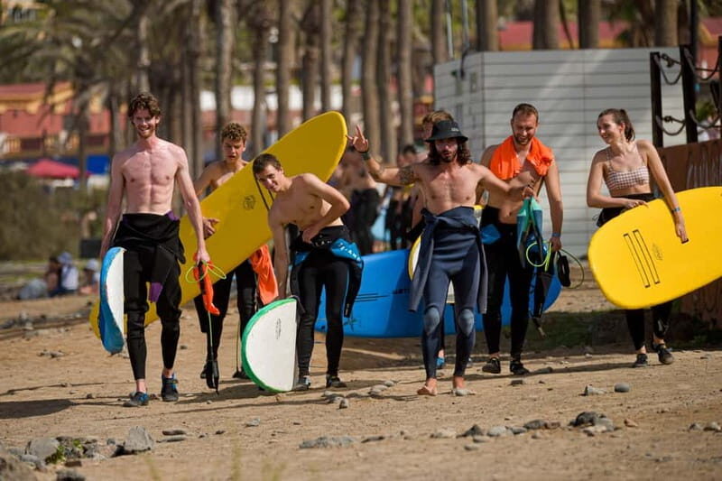 Playa de las Americas: lezione di surf con tutto incluso - Beach Theory and Warm-Up: Learn the Basics Before You Get Tired