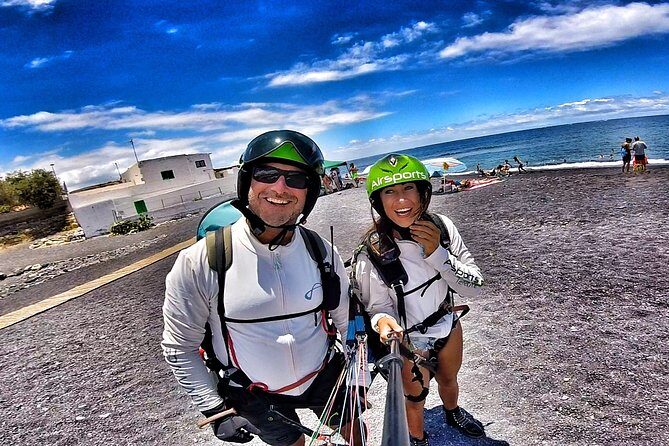 SILVER 1000m paragliding tandem flight above South Tenerife - Takeoff: warm air, wind timing, and the moment it clicks