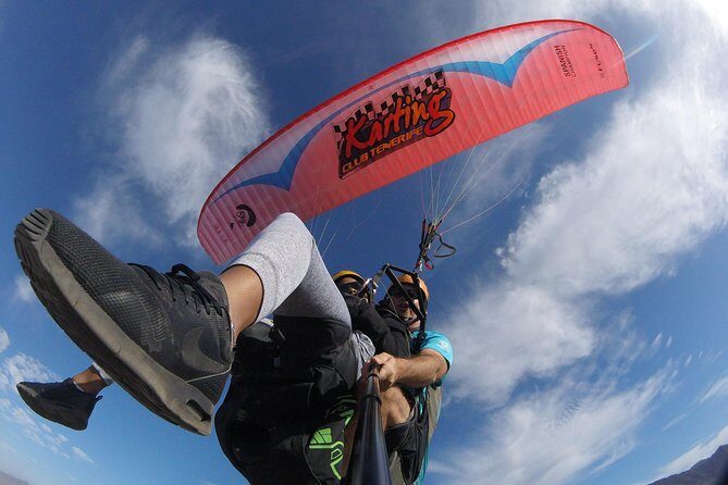 Tandem paragliding in Tenerife - Included Extras: GoPro Photos and Bottled Water