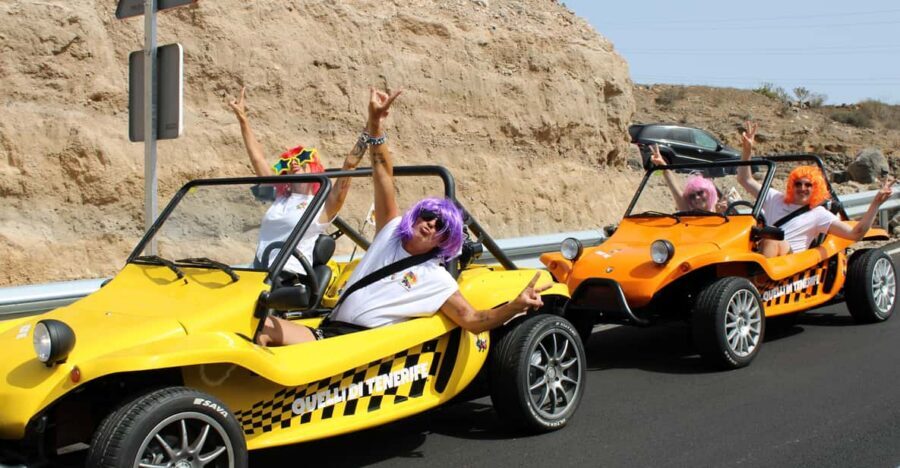 Tenerife Buggy Tour with Route Options Coast Mountain Sunset - Coast Tour itinerary: Golden Mile energy and Playa La Caleta swim time