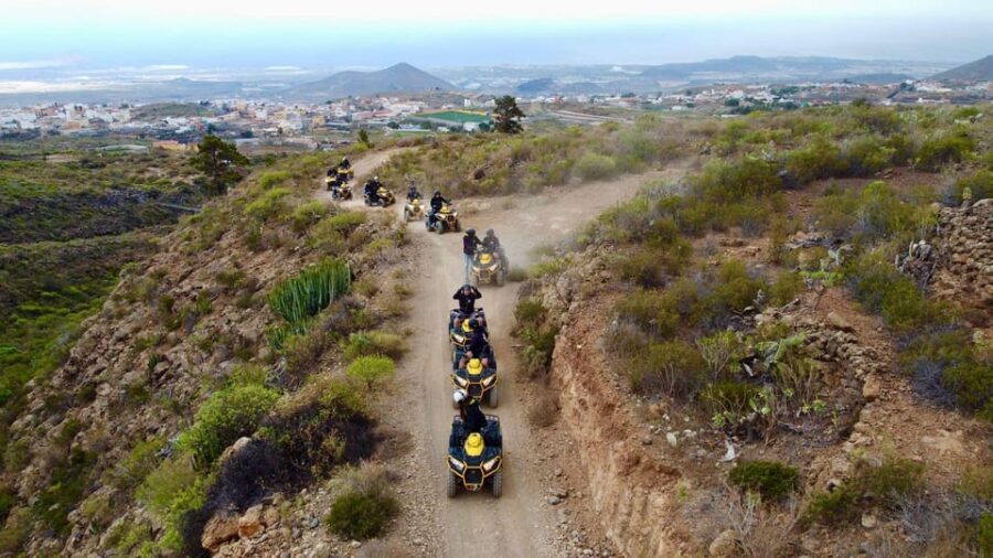 Tenerife: Guided Group Quad Tour on Mount Teide - Picnic-style meal: margherita pizza and arancini on a break