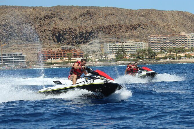 Tenerife : Jet Ski Tour with option for Quad Trip - Route, swimming, and snorkel time: what might change at sea