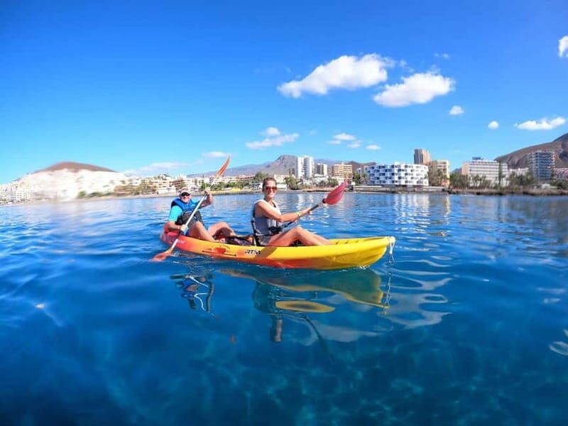 Tenerife: Kayak & Snorkel Tour with Snacks & Sea Life Safari - Snorkeling Time: Gear Included and Swim Options for Different Comfort Levels
