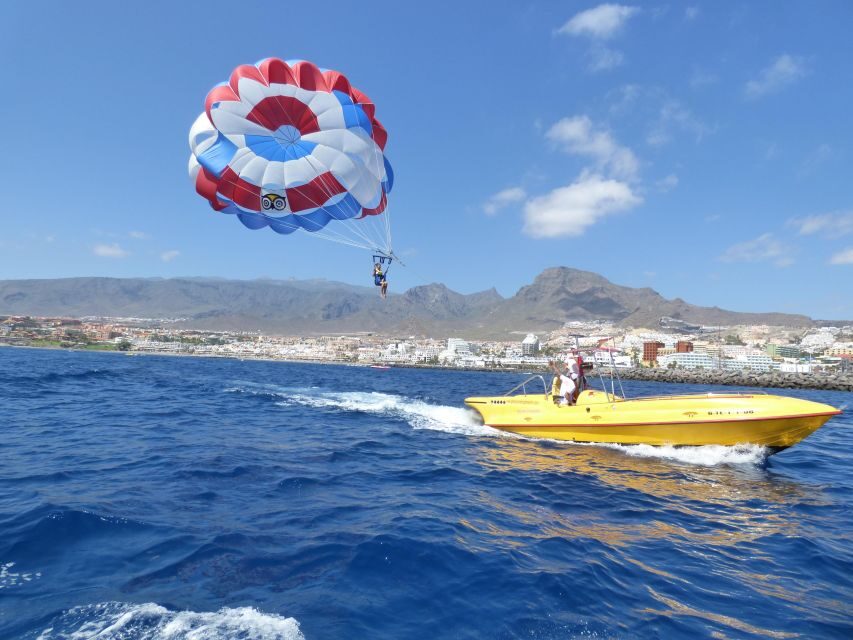 Tenerife South: Parascending Experience with Boat Ride - Getting to the water: sailing time, safety talk, and the real boat ride