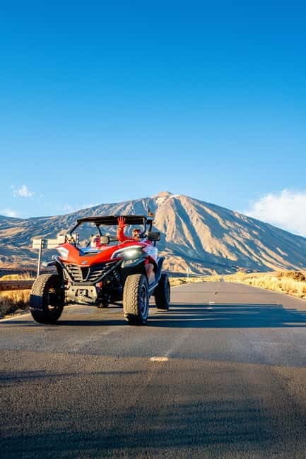 Tenerife: Teide National Park Guided Buggy Tour - Riding from the south toward Teide: towns, crops, and coastline views