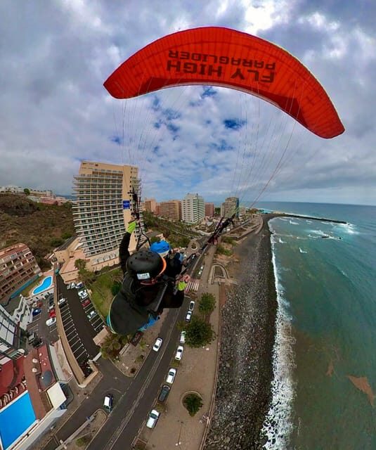 Vuelo Parapente Tenerife Teide (2200 metros) - The flight: Teide altitude, mountain passes, and the sea of clouds
